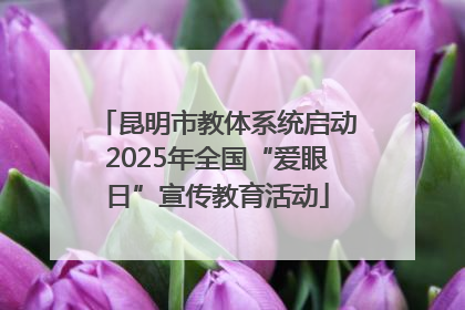 昆明市教体系统启动2025年全国“爱眼日”宣传教育活动