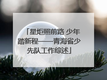 星炬照前路 少年踏新程——青海省少先队工作综述