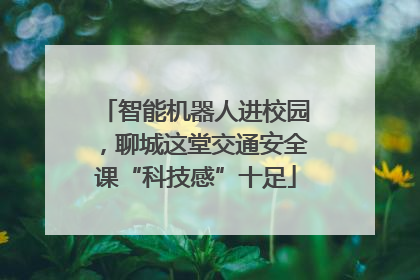 智能机器人进校园，聊城这堂交通安全课“科技感”十足