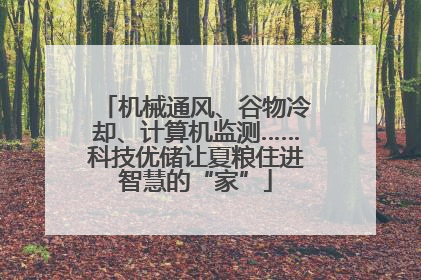机械通风、谷物冷却、计算机监测……科技优储让夏粮住进智慧的“家”