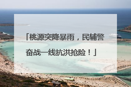 桃源突降暴雨，民辅警奋战一线抗洪抢险！