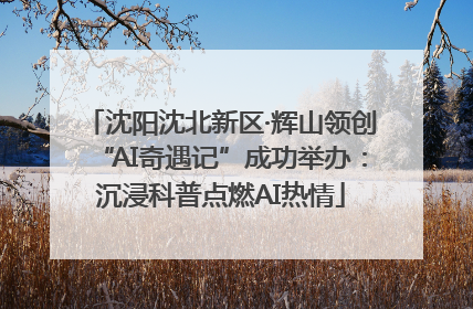沈阳沈北新区·辉山领创“AI奇遇记”成功举办：沉浸科普点燃AI热情