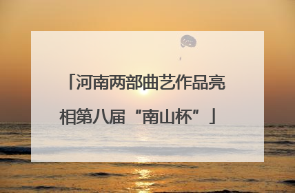 河南两部曲艺作品亮相第八届“南山杯”