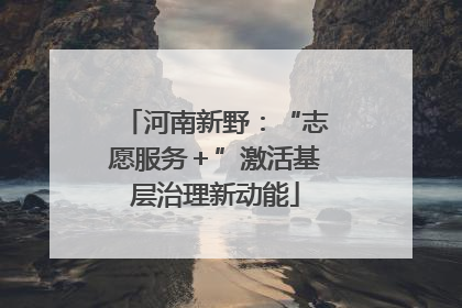 河南新野：“志愿服务＋”激活基层治理新动能