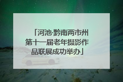 河池·黔南两市州第十一届老年摄影作品联展成功举办
