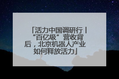 活力中国调研行丨 “百亿级”营收背后，北京机器人产业如何释放活力