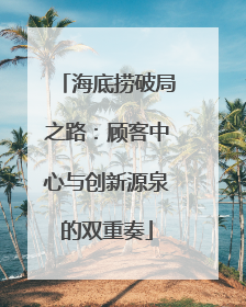 海底捞破局之路：顾客中心与创新源泉的双重奏