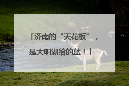 济南的“天花板”，是大明湖给的蓝！