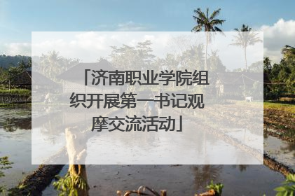 济南职业学院组织开展第一书记观摩交流活动