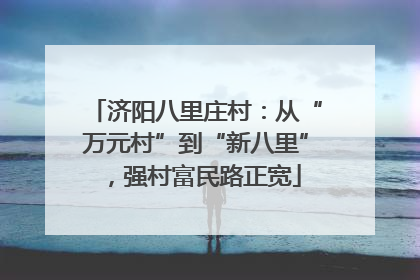 济阳八里庄村：从“万元村”到“新八里”，强村富民路正宽