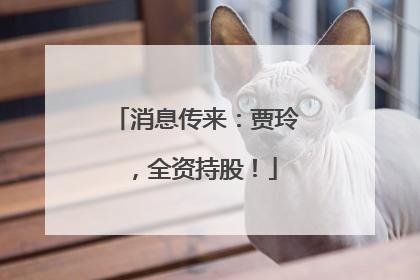 消息传来：贾玲，全资持股！