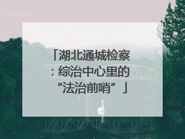 湖北通城检察：综治中心里的“法治前哨”