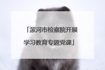 漯河市检察院开展学习教育专题党课