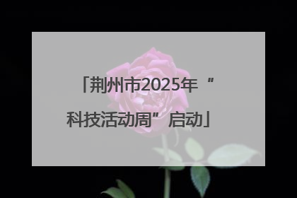 荆州市2025年“科技活动周”启动