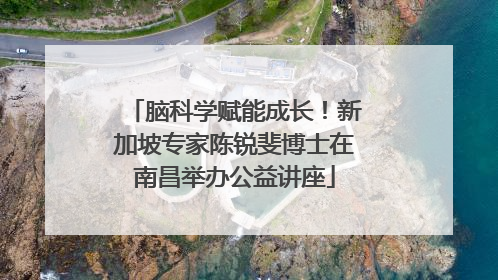 脑科学赋能成长！新加坡专家陈锐斐博士在南昌举办公益讲座