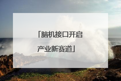 脑机接口开启产业新赛道