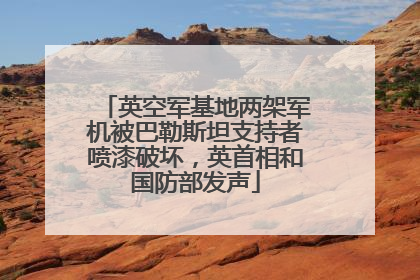 英空军基地两架军机被巴勒斯坦支持者喷漆破坏，英首相和国防部发声