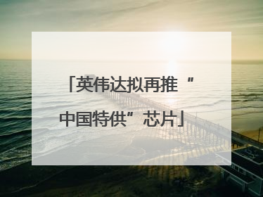 英伟达拟再推“中国特供”芯片