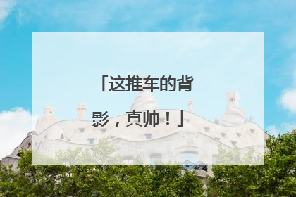这推车的背影，真帅！