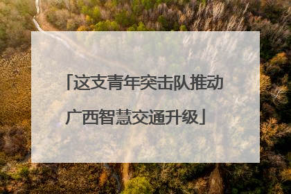 这支青年突击队推动广西智慧交通升级