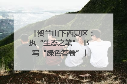 贺兰山下西夏区：执“生态之笔” 书写“绿色答卷”