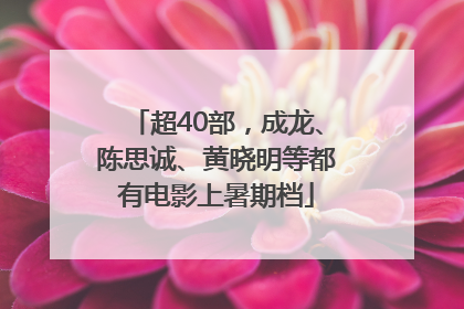 超40部，成龙、陈思诚、黄晓明等都有电影上暑期档