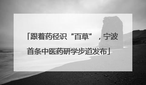 跟着药径识“百草”，宁波首条中医药研学步道发布