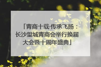 青商十载·传承飞扬：长沙望城青商会举行换届大会暨十周年盛典