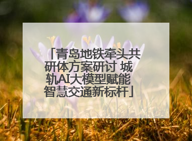 青岛地铁牵头共研体方案研讨 城轨AI大模型赋能智慧交通新标杆