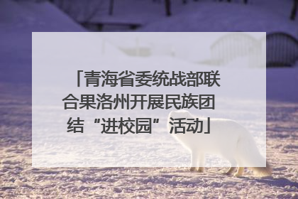 青海省委统战部联合果洛州开展民族团结“进校园”活动