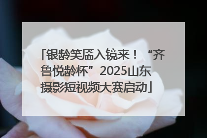银龄笑靥入镜来！“齐鲁悦龄杯”2025山东摄影短视频大赛启动