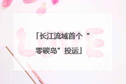 长江流域首个“零碳岛”投运