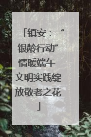 镇安：“银龄行动”情暖端午 文明实践绽放敬老之花