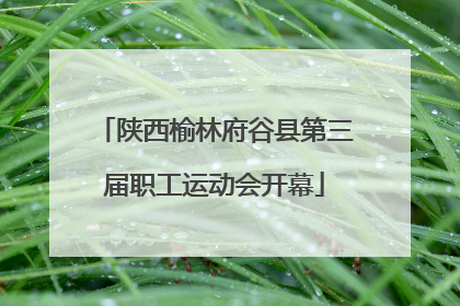 陕西榆林府谷县第三届职工运动会开幕