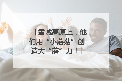 雪域高原上，他们用“小蘑菇”创造大“蘑”力！