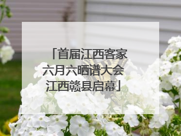 首届江西客家六月六晒谱大会江西赣县启幕