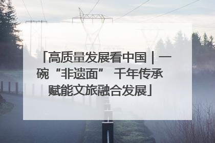 高质量发展看中国｜一碗“非遗面” 千年传承赋能文旅融合发展