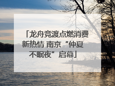 龙舟竞渡点燃消费新热情 南京“仲夏不眠夜”启幕