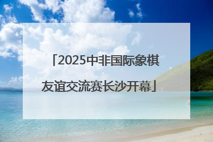 2025中非国际象棋友谊交流赛长沙开幕