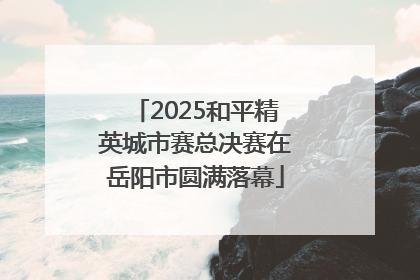2025和平精英城市赛总决赛在岳阳市圆满落幕