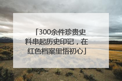 300余件珍贵史料串起历史印记，在红色档案里悟初心