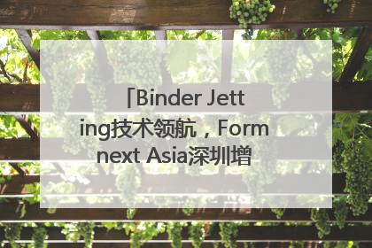 Binder Jetting技术领航，Formnext Asia深圳增材展解锁产业新动能